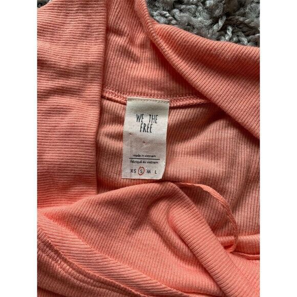 NWOT NEW We The Free People Grapevine Coral BOHO Asymmetrical TUNIC TOP sz S - Picture 7 of 8